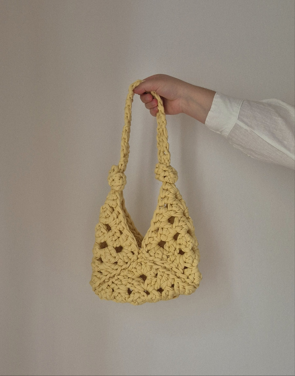 Chunky Crochet Shoulder Bag - Rukami Studio