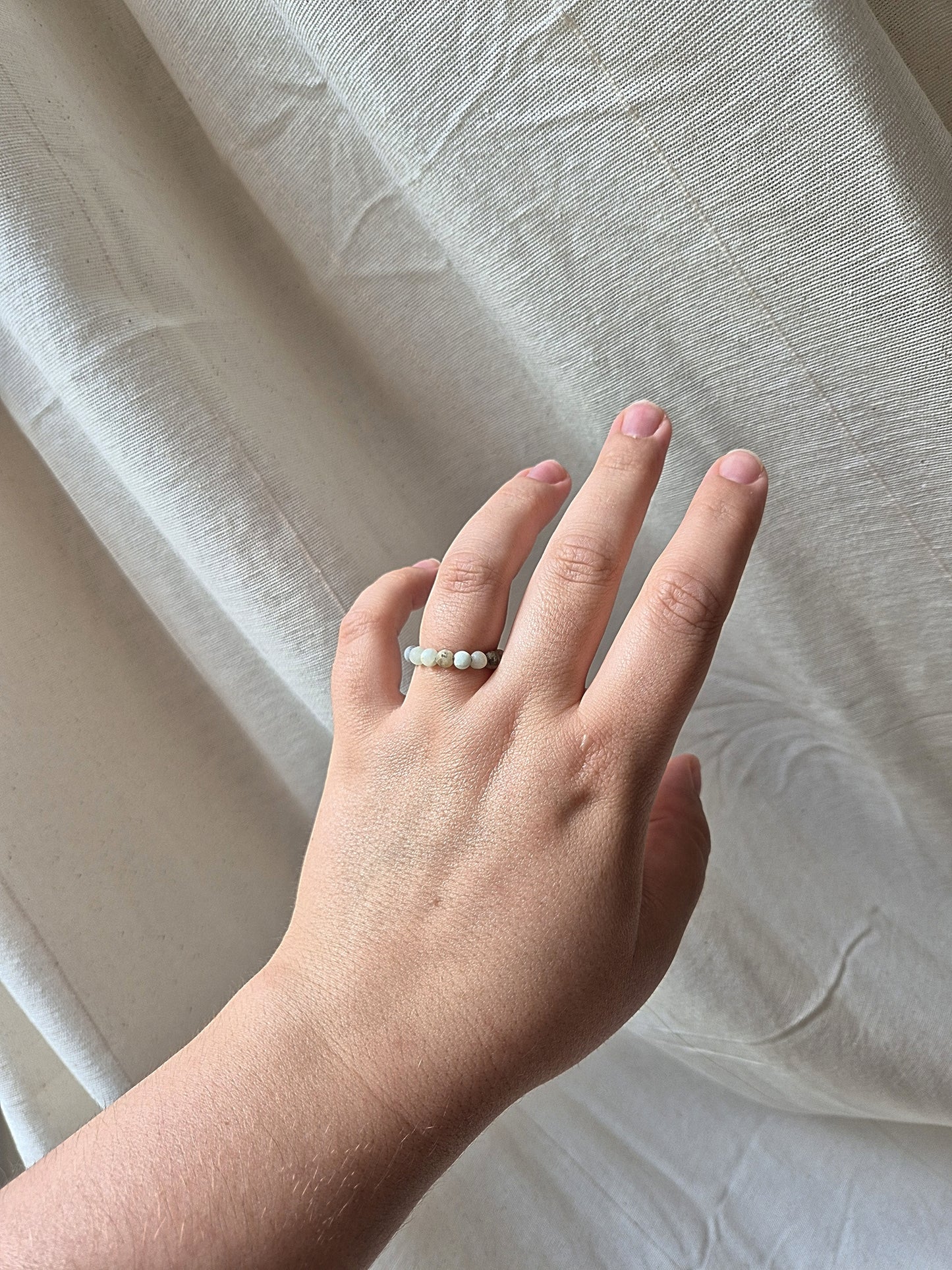 Amazonite Bead Ring