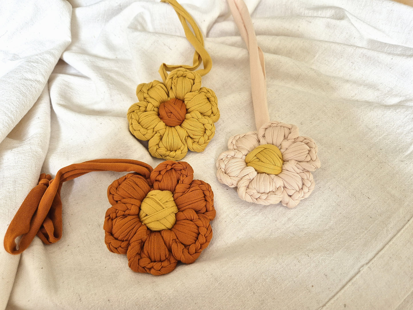 Crochet Flower Pendant