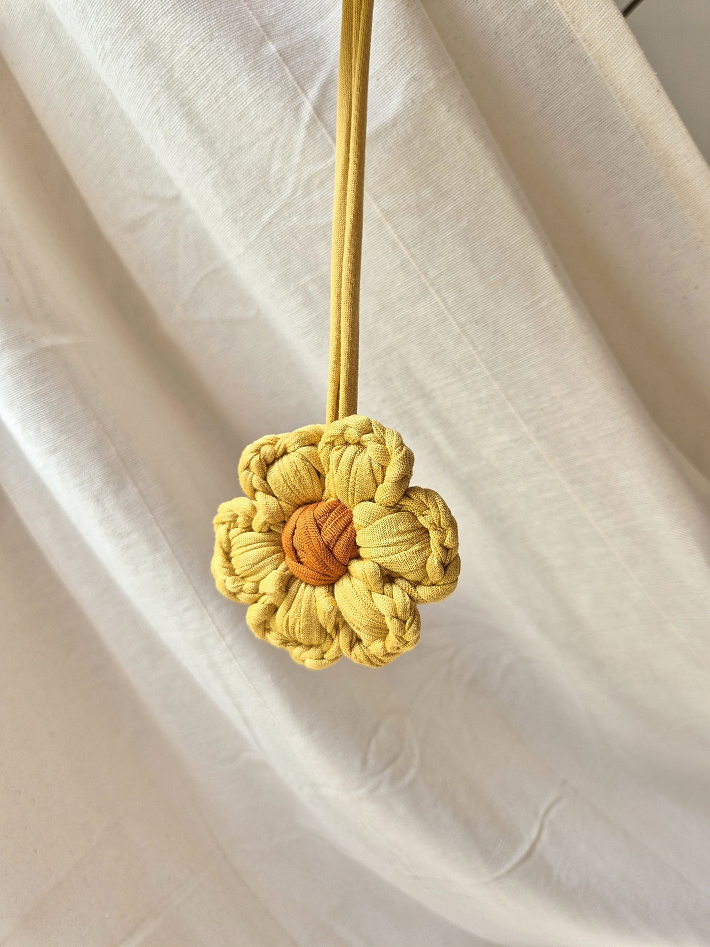 Crochet Flower Pendant