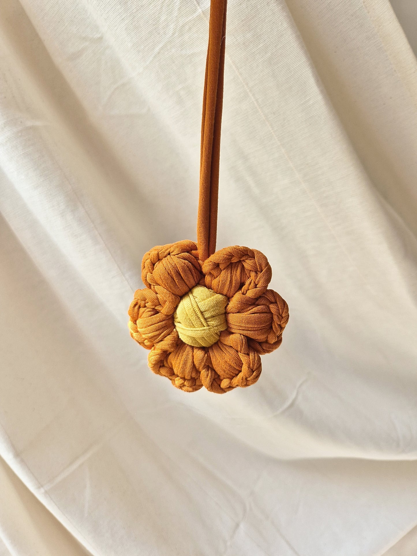 Crochet Flower Pendant