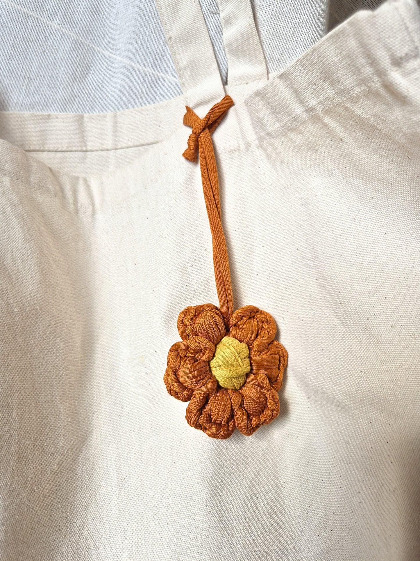 Crochet Flower Pendant