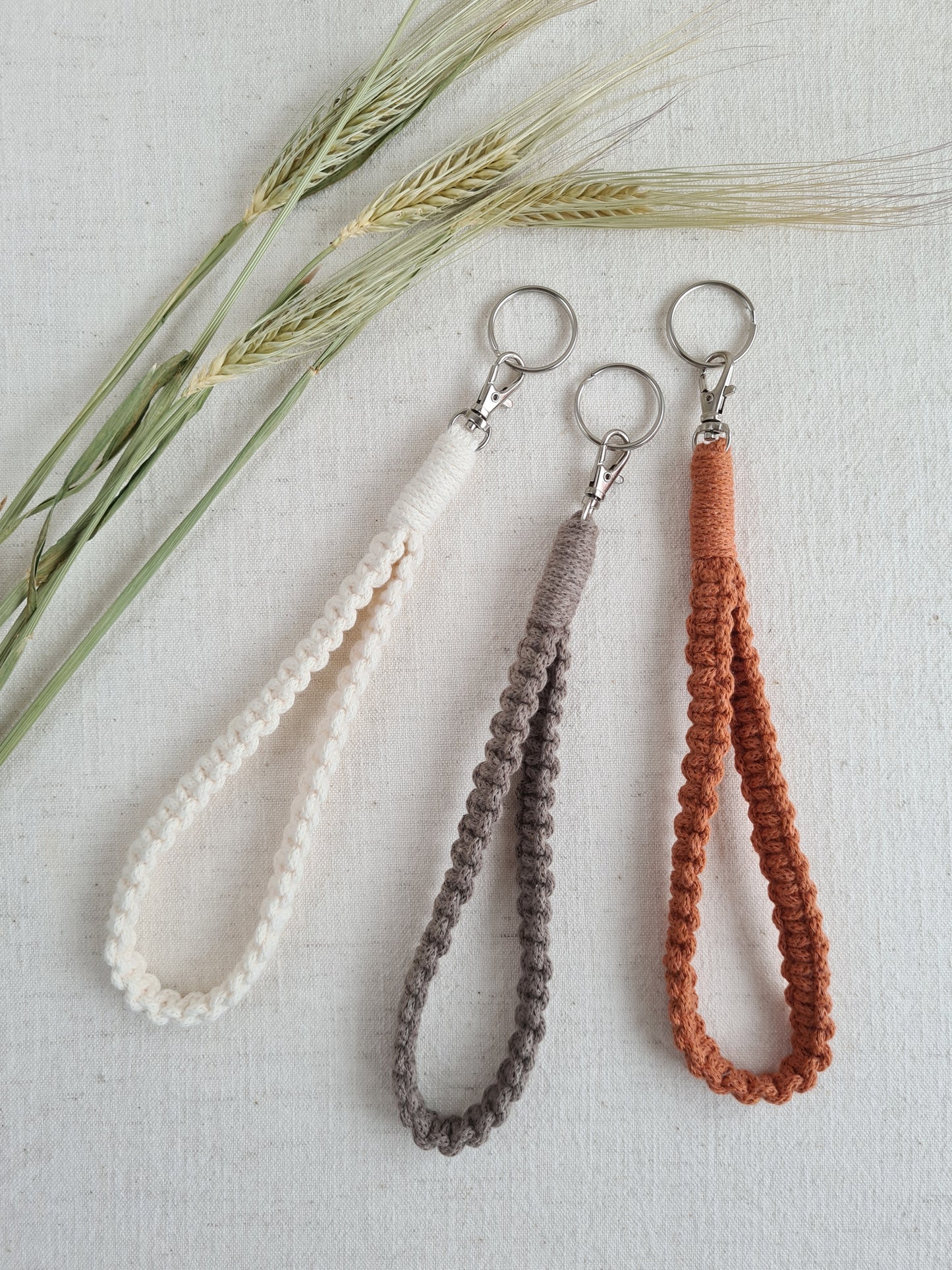 Macrame Wristlet Keychain