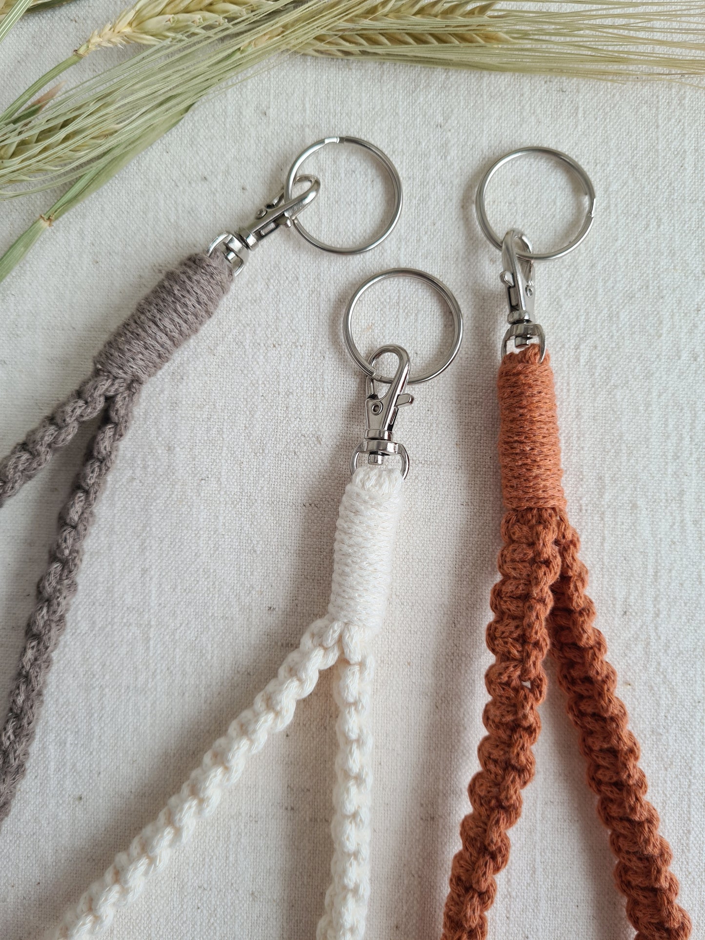 Macrame Wristlet Keychain