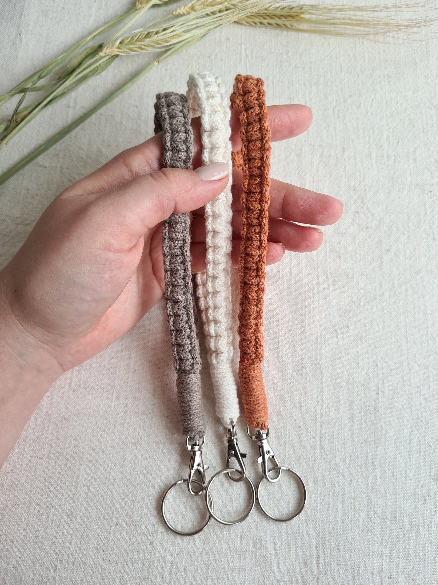 Macrame Wristlet Keychain