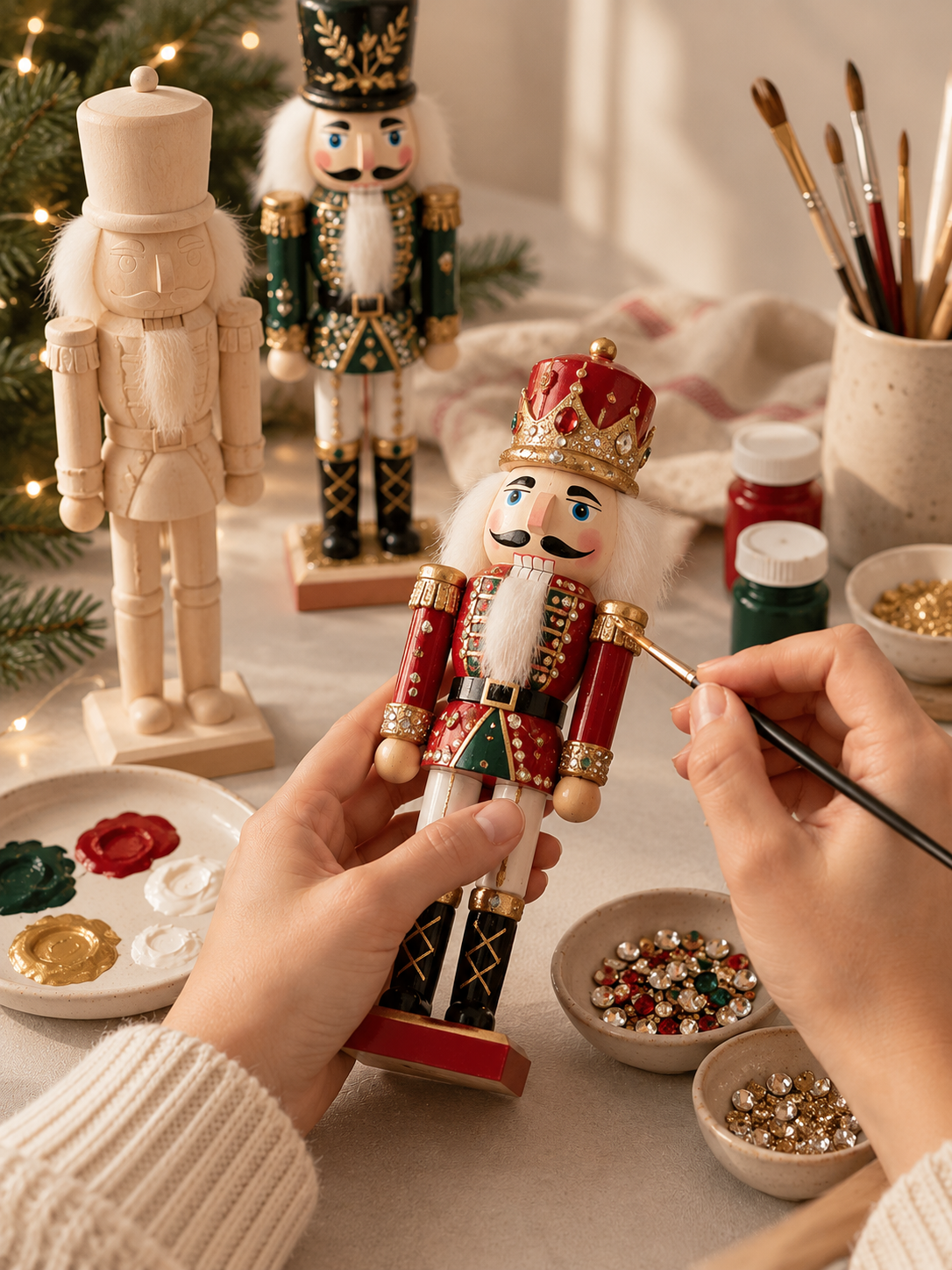 Nussknacker bemalen – Weihnachtsworkshop