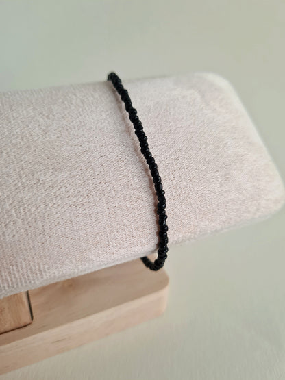 Black Beads Bracelet